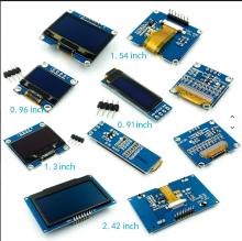 0.91 Inch 0.96 Inch 1.3 Inch Blue White Yellow Green 4/6/7 Pin IIC Communication Small OLED Display Module